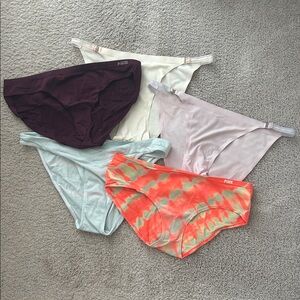 Set of 5 Colorful Women's Panty Set